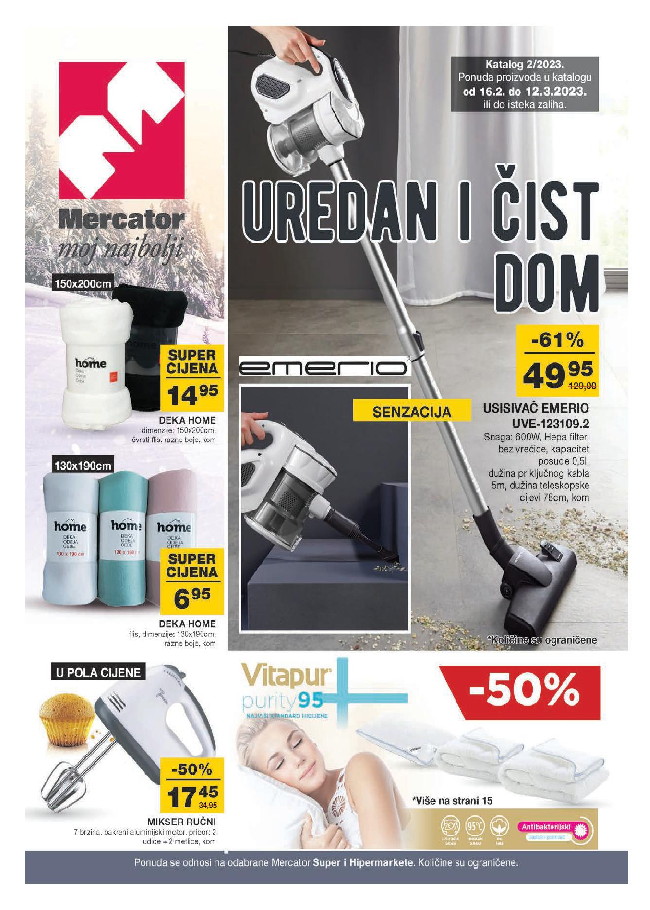 Mercator Sve za dom - katalog do 16.02. do 12.03.2023.-001 Mercator: Sve za dom - katalog od 16.02. do 12.03.2023.
