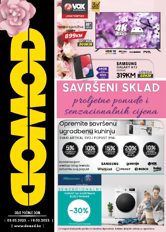 Domod: Akcijski katalog od 03. do 19.03.2023.