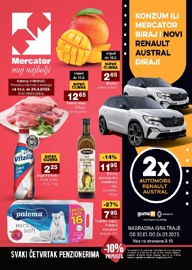 Mercator: Akcijski katalog od 13. do 26.03.2023.