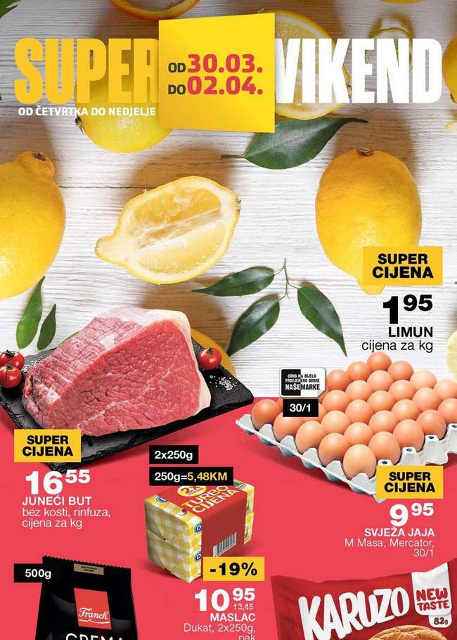 Mercator: Super vikend akcija od 30.03. do 02.04.2023.