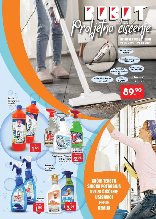 Robot Proljetno čišćenje katalog od 24.03. do 24.04 (1) Robot: Proljetno čišćenje katalog od 24.03. do 24.04.2023.