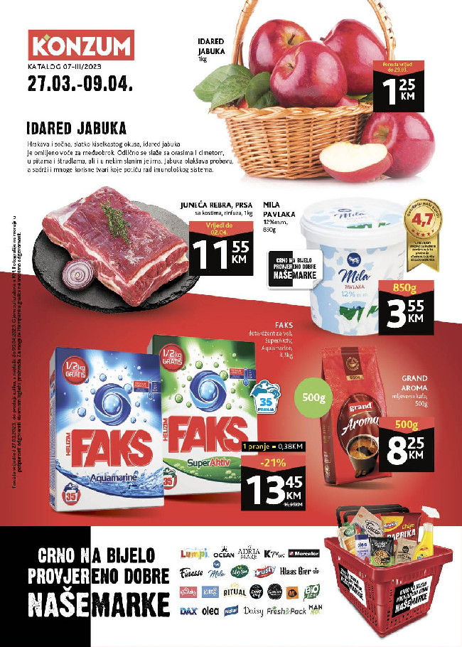 Konzum: Akcijski ktalog od 27.03. do 09.04.2023.