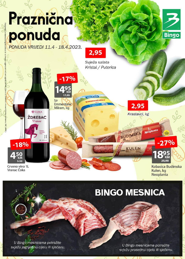 Bingo: Praznična ponuda od 11. do 18.04.2023.