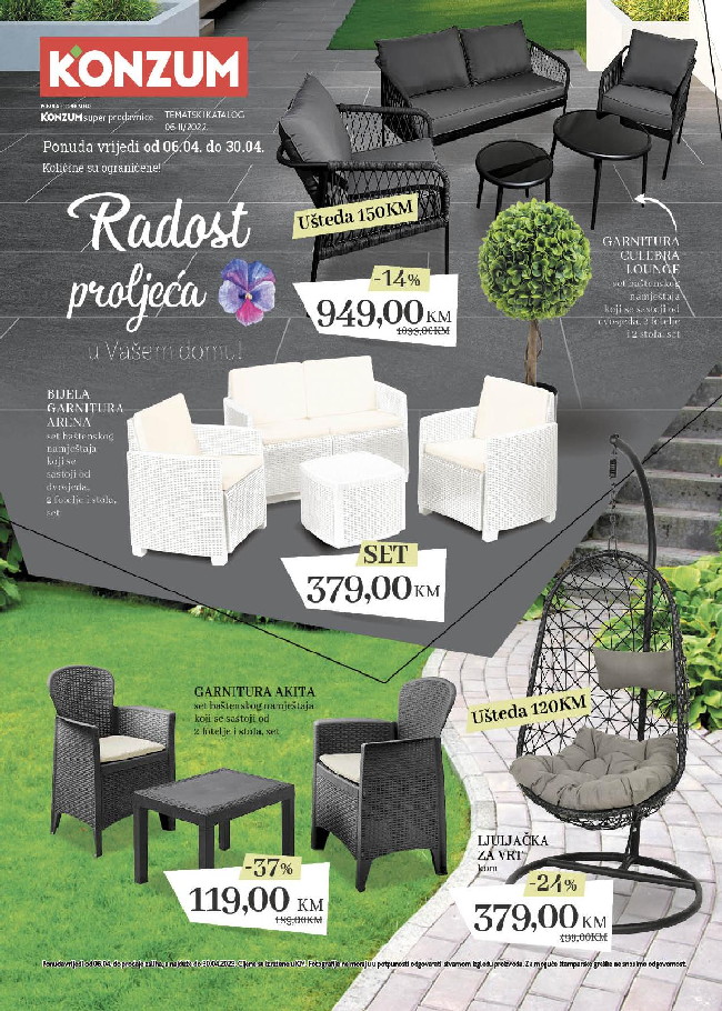 Konzum: Radost proljeća u vašem domu od 06. do 30.04.2023.