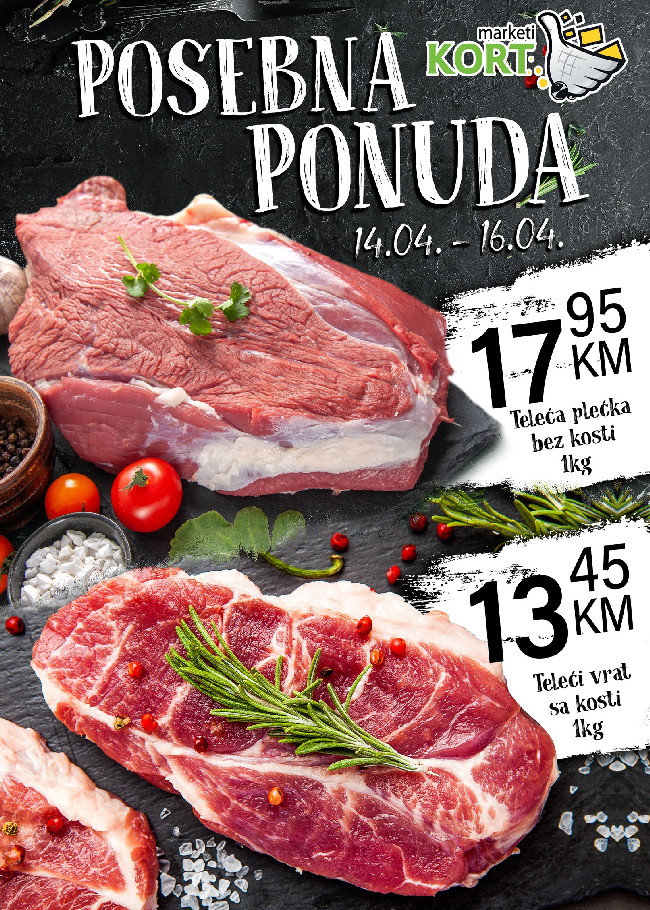 Kort marketi: Posebn ponuda od 14. do 16.04.2023.