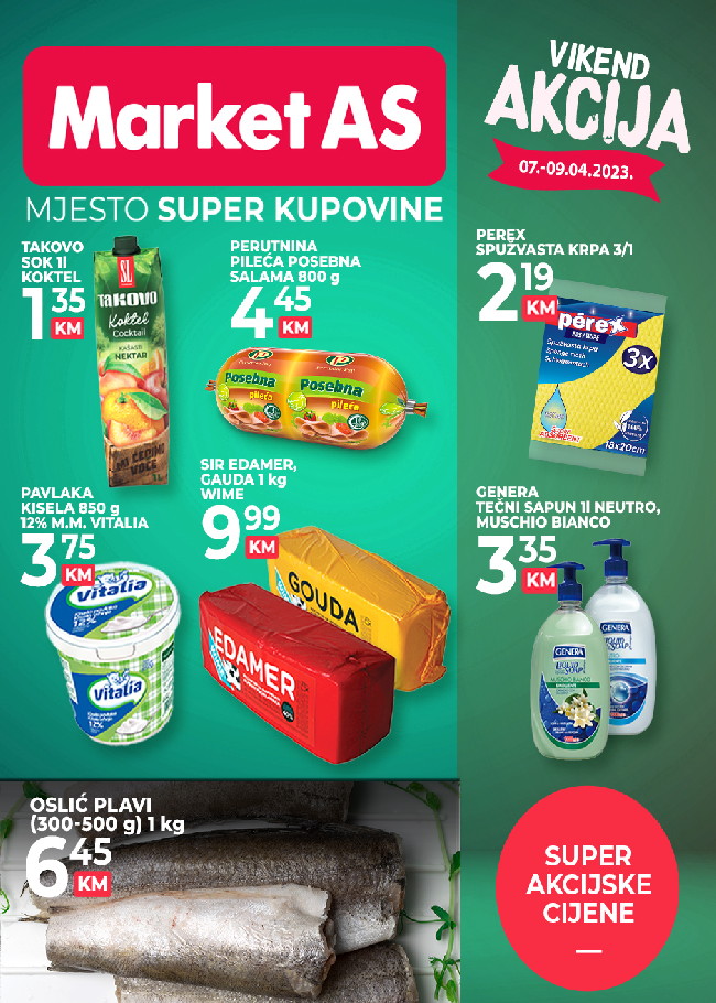 Market AS: Vikend akcija od 07. do 09.04.2023.