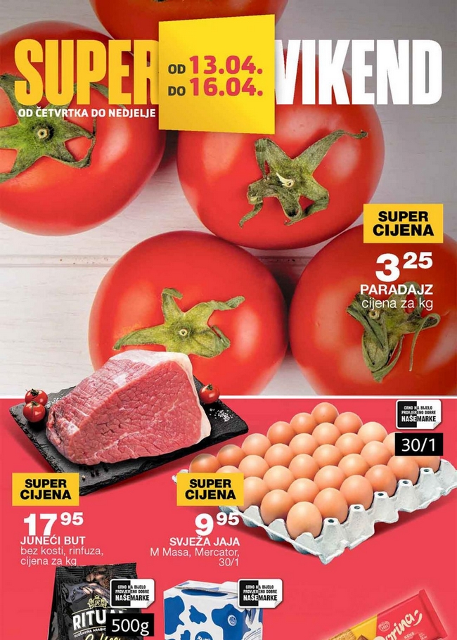Mercator: Super vikend akcija od 13. do 16.04.2023.