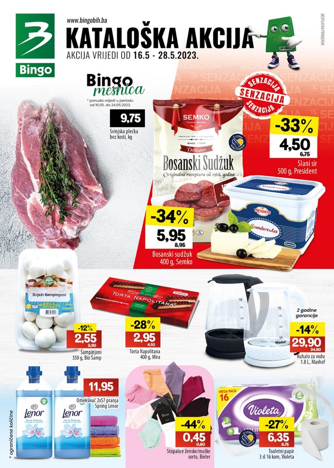 Bingo: Kataloška akcija za RS od 16. do 28.05.2023.