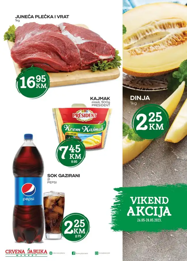 Crvena jabuka: Vikend akcija od 26. do 28.05.2023.