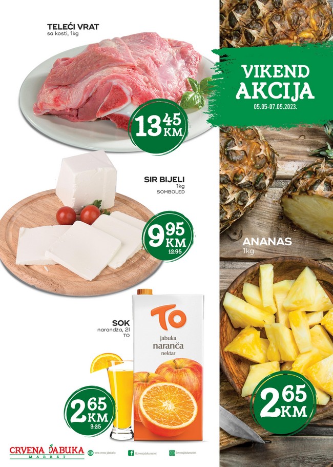 Crvena jabuka: Vikend akcija od 05. do 07.05.2023.