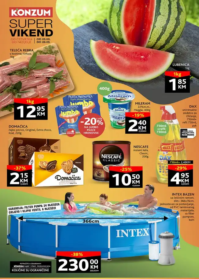 Konzum: Super vikend akcija od 25. do 28.05.2023.