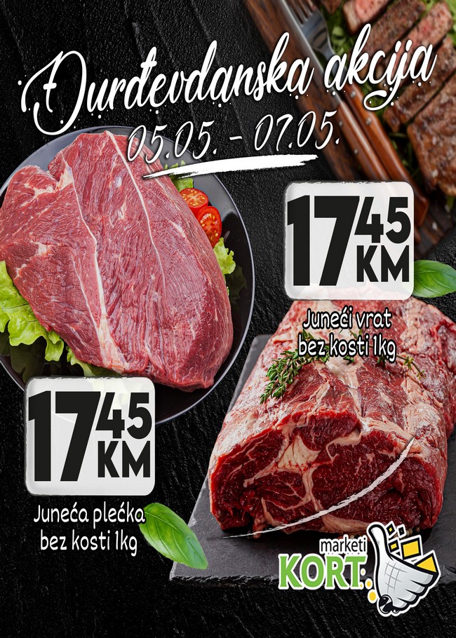 Kort marketi: Đurđevdanska akcija od 05. do 07.05.2023.