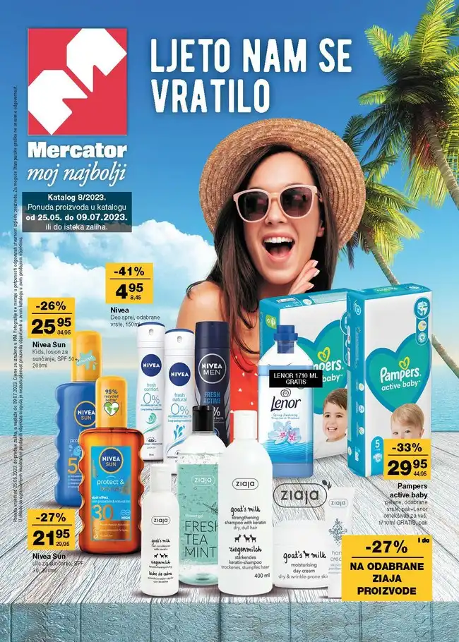 Mercator Ljeto nam se vratilo! Katalog od 25.05. do 09.07.2023.-01 Mercator: Ljeto nam se vratilo! Katalog od 25.05. do 09.07.2023.