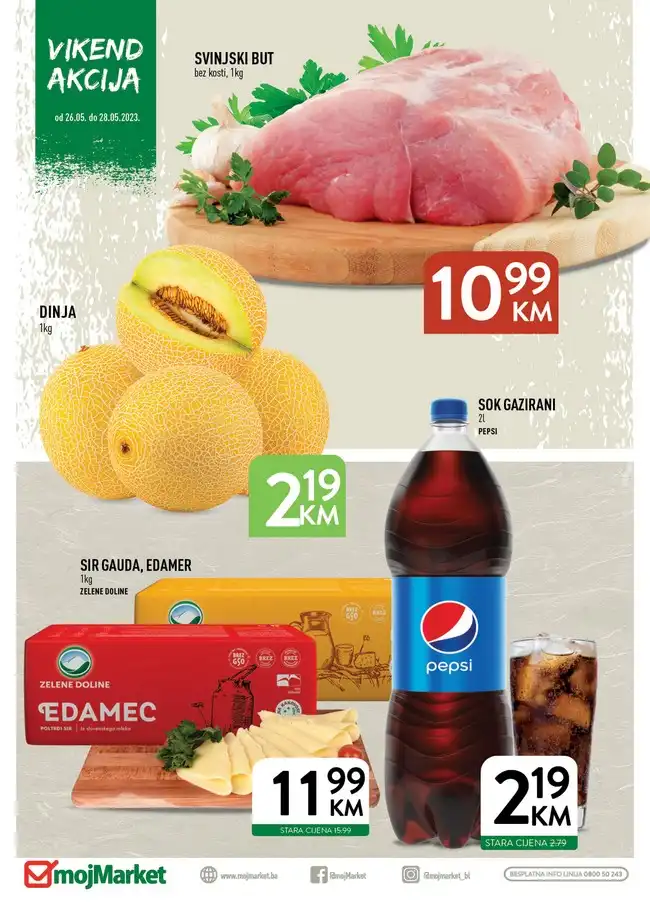 Moj Market: Vikend akcija od 26. do 28.05.2023.