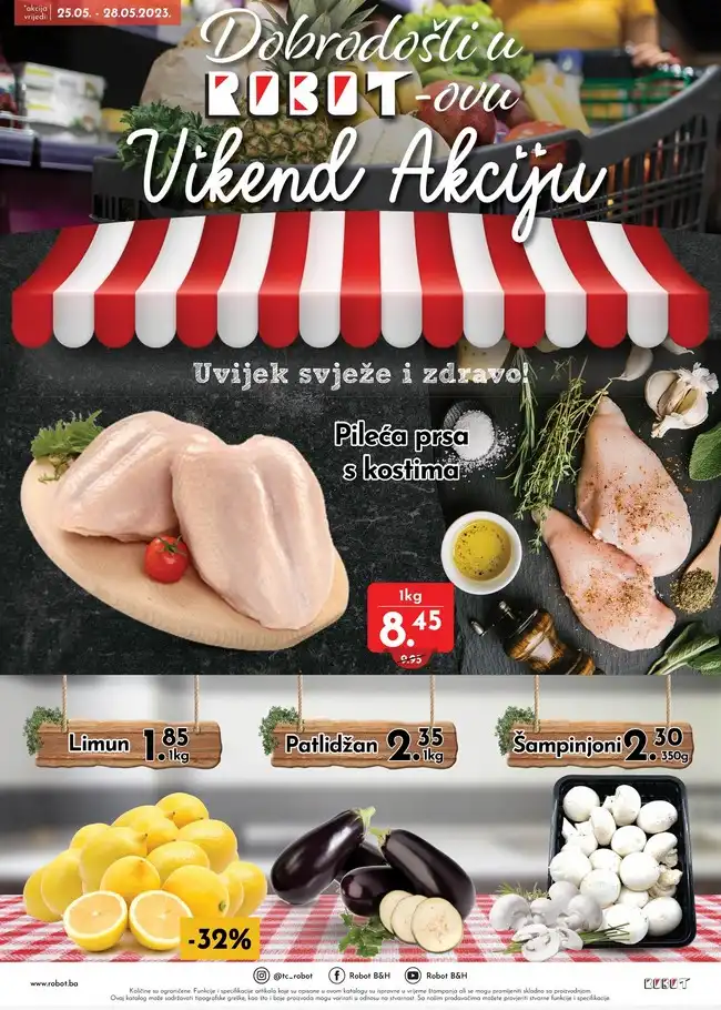 Robot: Vikend akcija od 25. do 28.05.2023.