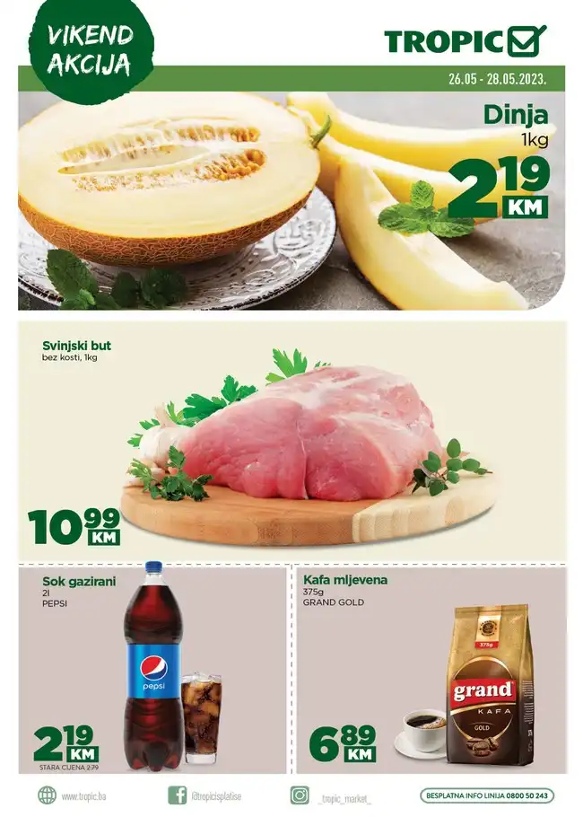 Tropic: Vikend akcija od 26. do 28.05.2023.
