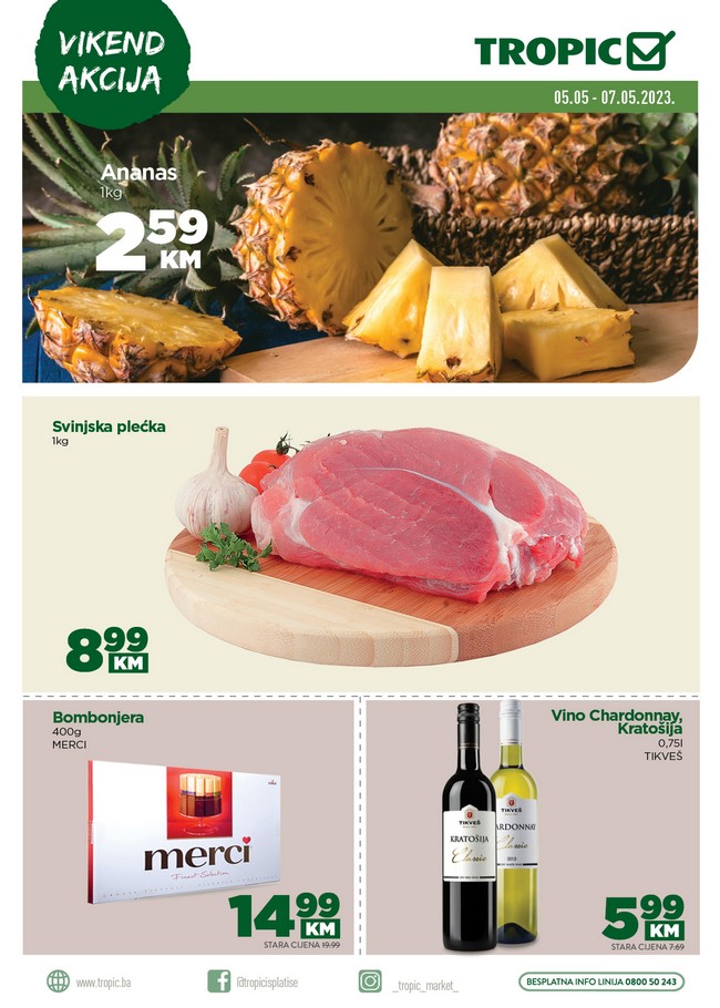 Tropic: Vikend akcija od 05. do 07.05.2023.