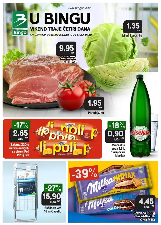 Bingo: Vikend akcija za RS od 25. do 28.05.2023.