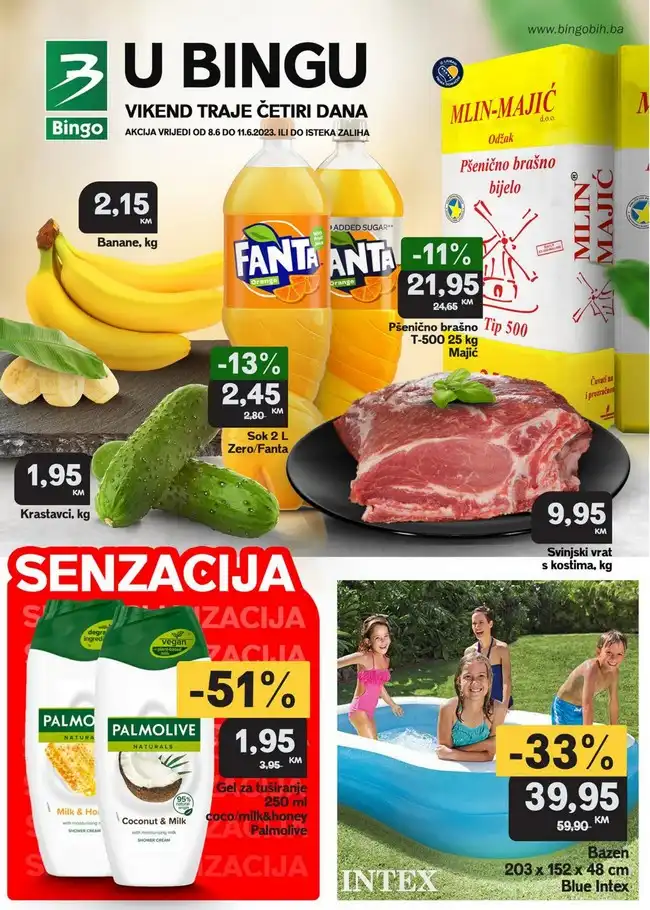Bingo: Vikend akcija za RS od 08. do 11.6.2023.