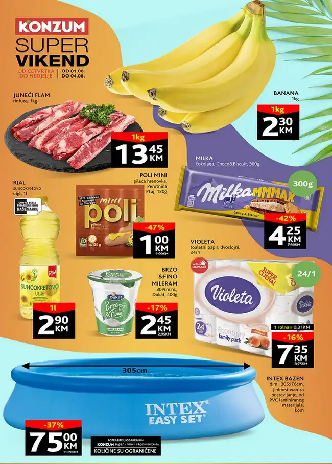 Konzum: Super vikend akcija od 01. do 04.06.2023.
