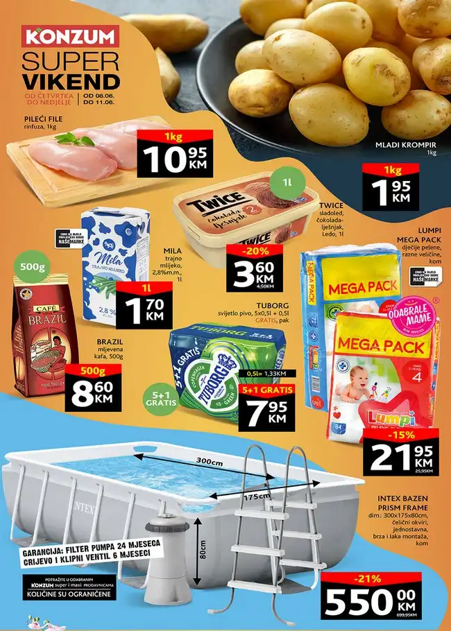Konzum: Super vikend akcija od 08. do 11.06.2023.