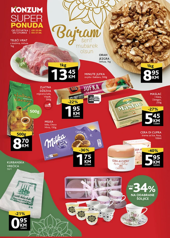 Konzum Super vikend akcija od 22. do 27.06.2023. Konzum: Super vikend akcija od 22. do 27.06.2023.