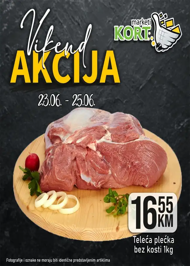 Kort marketi: Vikend akcija od 23. do 25.06.2023.