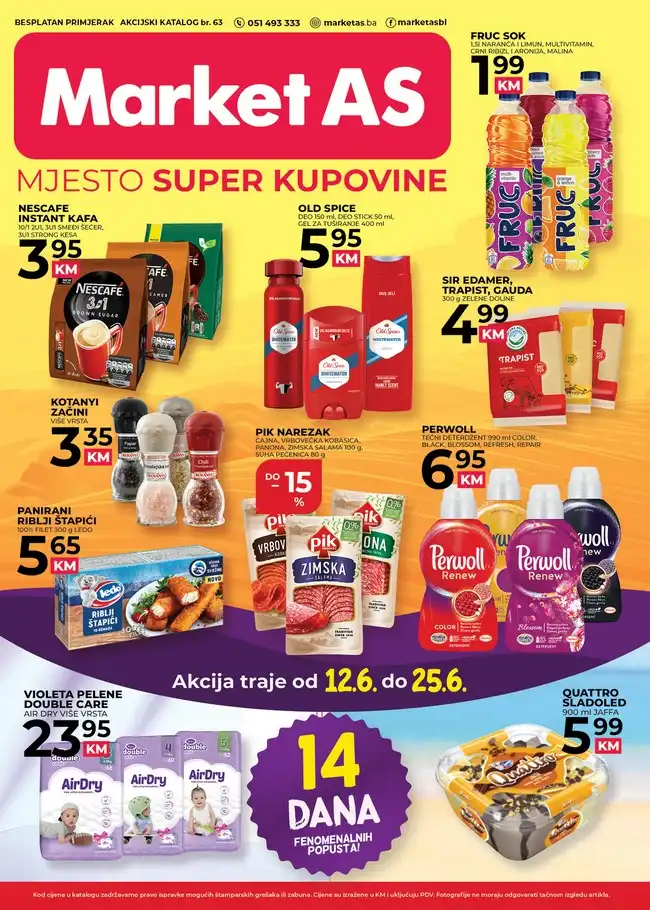 Market AS Akcijski katalog od 12. do 25.06.2023 (1) Market AS: Akcijski katalog od 12. do 25.06.2023.