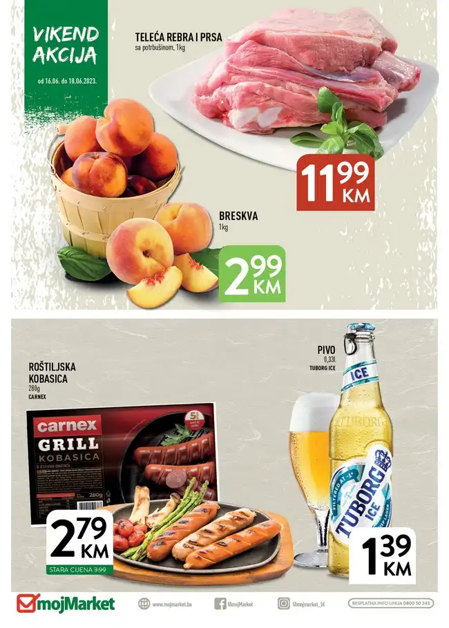 Moj Market: Vikend akcija od 16. do 18.06.2023.