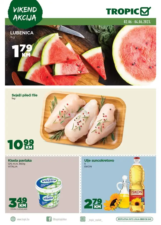 Tropic Vikend akcija od 02. do 04.06.2023.-1 Tropic: Vikend akcija od 02. do 04.06.2023.