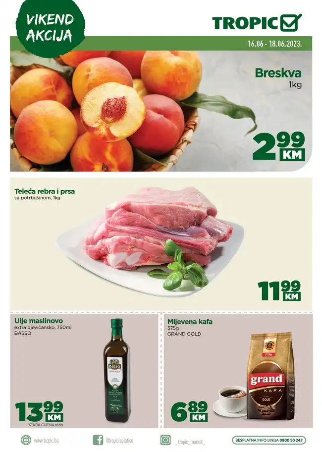 Tropic: Vikend akcija od 16. do 18.06.2023.