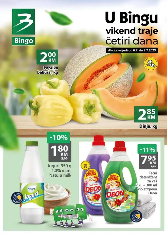 Bingo: Vikend akcija za RS od 06. do 09.07.2023.