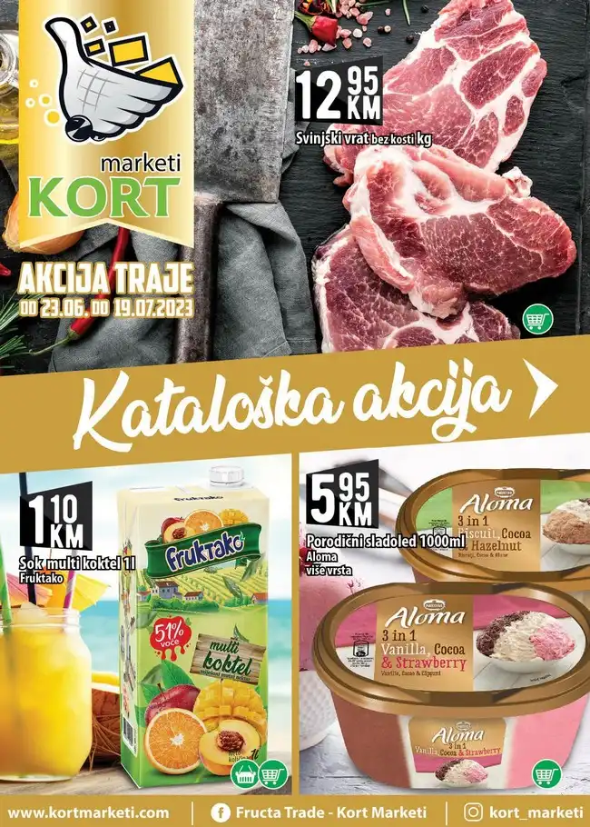 Kort marketi: Akcijski katalog od 23.06. do 19.07.2023.