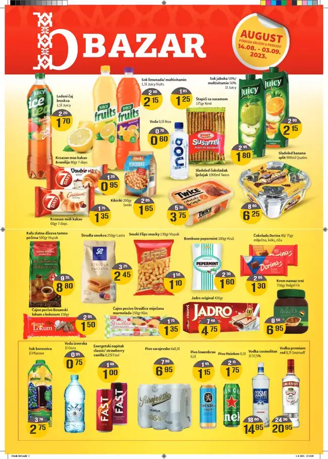 Bazar: Akcijski katalog od 14.08. do 03.09.2023.