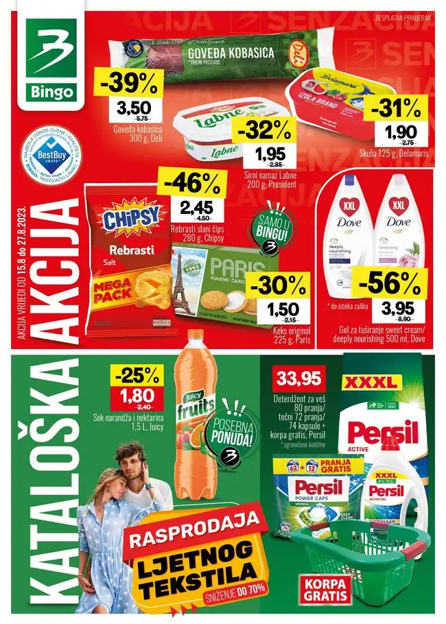 Bingo: Vikend akcija za RS od 17. do 20.8.2023.