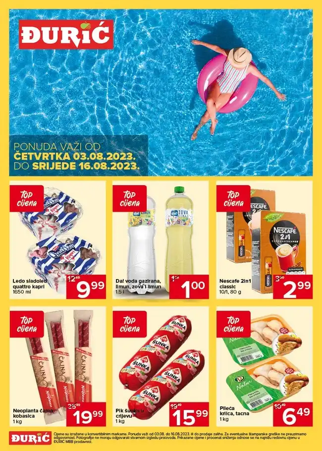 Đurić MBB Akcijski katalog od 03. do 16.08.2023 (1) Đurić MBB: Akcijski katalog od 03. do 16.08.2023.