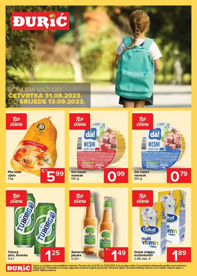Đurić MBB: Akcijski katalog od 31.08. do 13.09.2023.