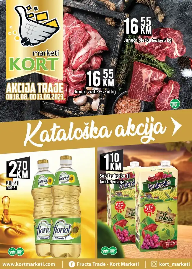 Kort marketi: Akcijski katalog od 18.08. do 13.09.2023.