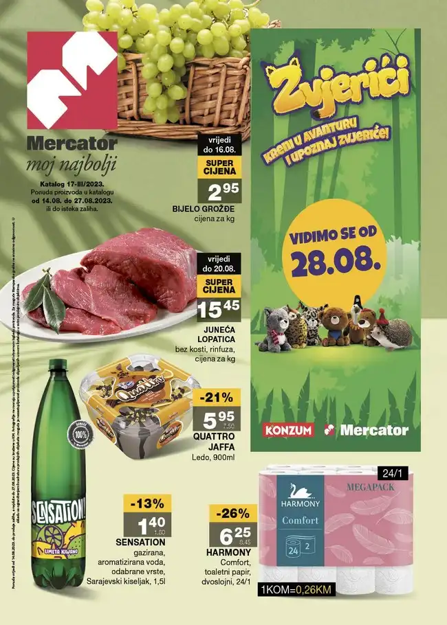 Mercator Akcijski katalog od 14. od 27.08.2023.-01 Mercator: Akcijski katalog od 14. od 27.08.2023.