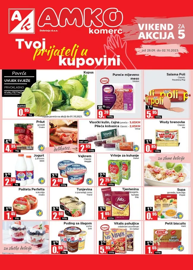 Amko komerc: Vikend akcija od 28.09. do 02.10.2023.