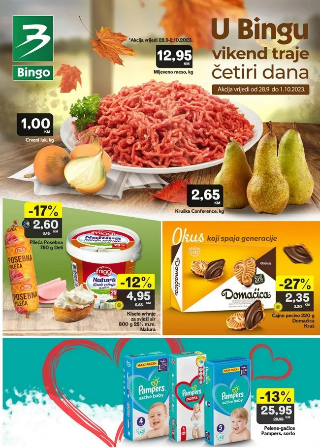 Bingo Vikend akcija za FBiH od 28.9 do 01.10.2023.-1-povoljnije.com Bingo: Vikend akcija za FBiH od 28.9 do 01.10.2023.