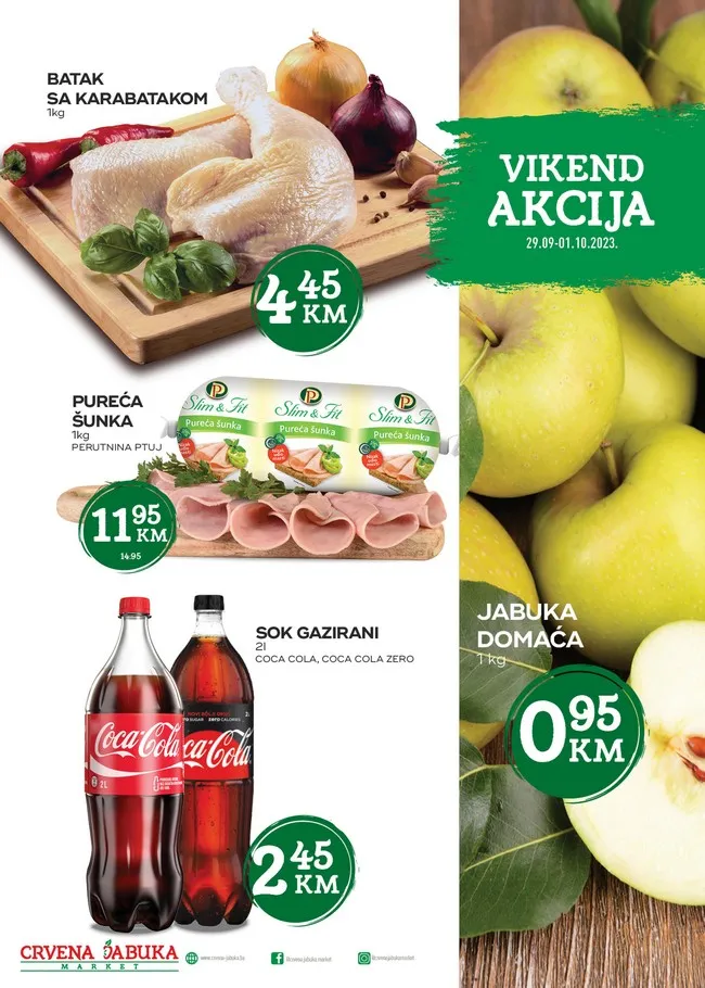 Crvena jabuka: Vikend akcija od 29.09. do 01.10.2023.