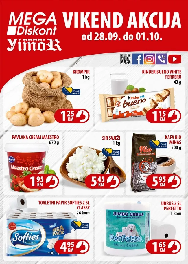 Mega diskont Vikend akcija od 28.09. do 01.10.2023.-povoljnije.com Mega diskont: Vikend akcija od 28.09. do 01.10.2023.