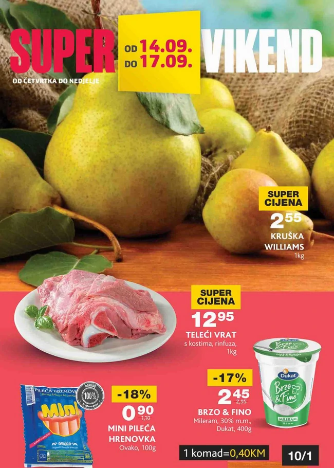 Mercator: Super vikend akcija od 14. do 17.09.2023.