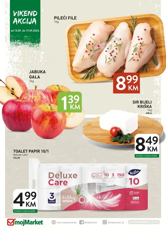 Moj Market: Vikend akcija od 15. do 17.09.2023.