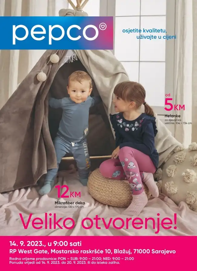 Pepco: Akcijski katalog od 14. do 20.09.2023.