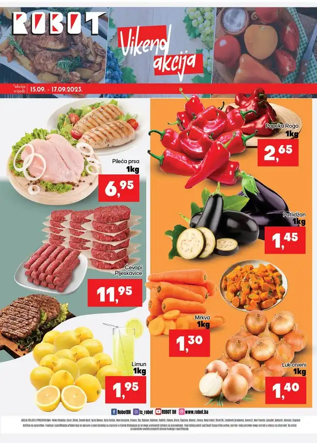 Robot: Vikend akcija od 15. do 17.09.2023.