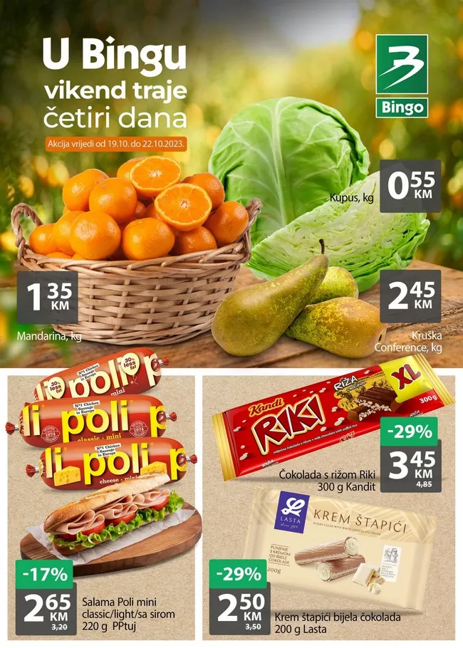 Bingo Vikend akcija za FBiH od 19. do 22.10.2023.-01-povoljnije.com Bingo: Vikend akcija za FBiH od 19. do 22.10.2023.