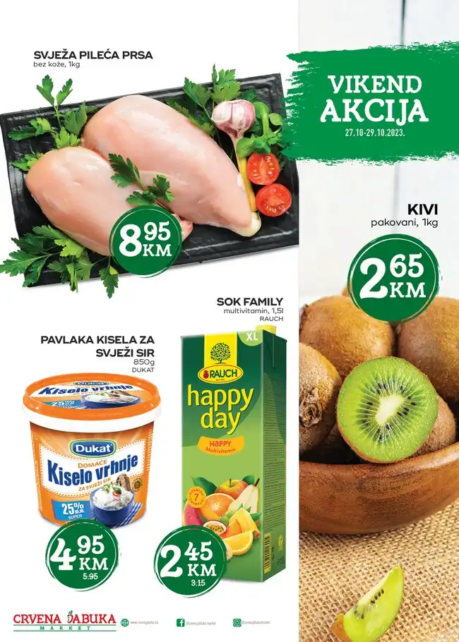 Crvena jabuka: Vikend akcija od 27. do 29.10.2023.
