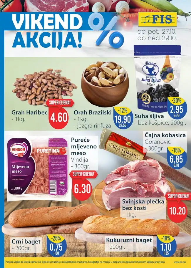 FIS: Vikend akcija od 27. do 29.10.2023.